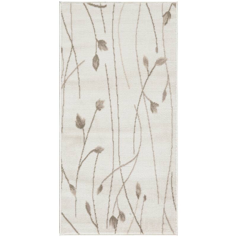 Power Loomed Floral Traditional Area Rug - 48' X '24' X '0.5