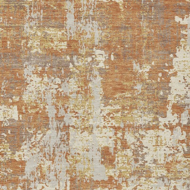 HomeRoots Abstract Transitional Rectangle Outdoor Rug