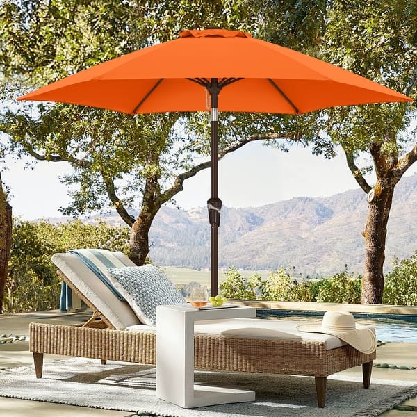 7.5 ft orange patio umbrella ABCCANOPY 7.5FT Patio Umbrella with Push Button Tilt - On Sale - Bed Bath &  Beyond