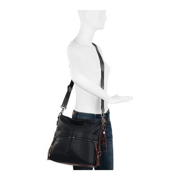 THE SAK Women%27s Ashland Leather Bucket Bag Black Leather