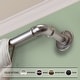 preview thumbnail 8 of 9, InStyleDesign Industrial Steel Pipe 1-inch Adjustable Curtain Rod 120 to 170 inches - satin nickel