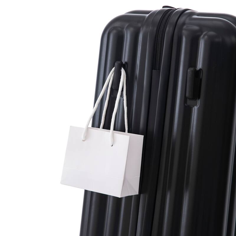 Stylish Luggage, 3-Piece Set with Universal Wheels Cup Holder, USB Port and Phone Holder, for Boarding Travel