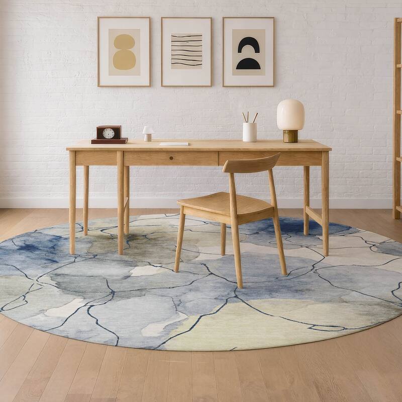 Machine Washable Indoor/ Outdoor Floral Mara Chantille Rug