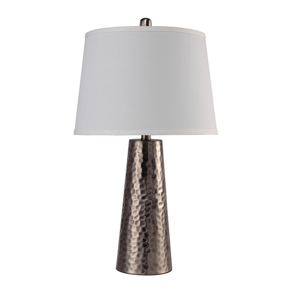 25 H Silver leaf Hammered Table Lamp Bed Bath Beyond 38213899