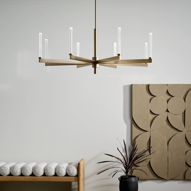 Kichler Lighting Sycara 48.5 in. 8-Light Integrated LED Chandelier