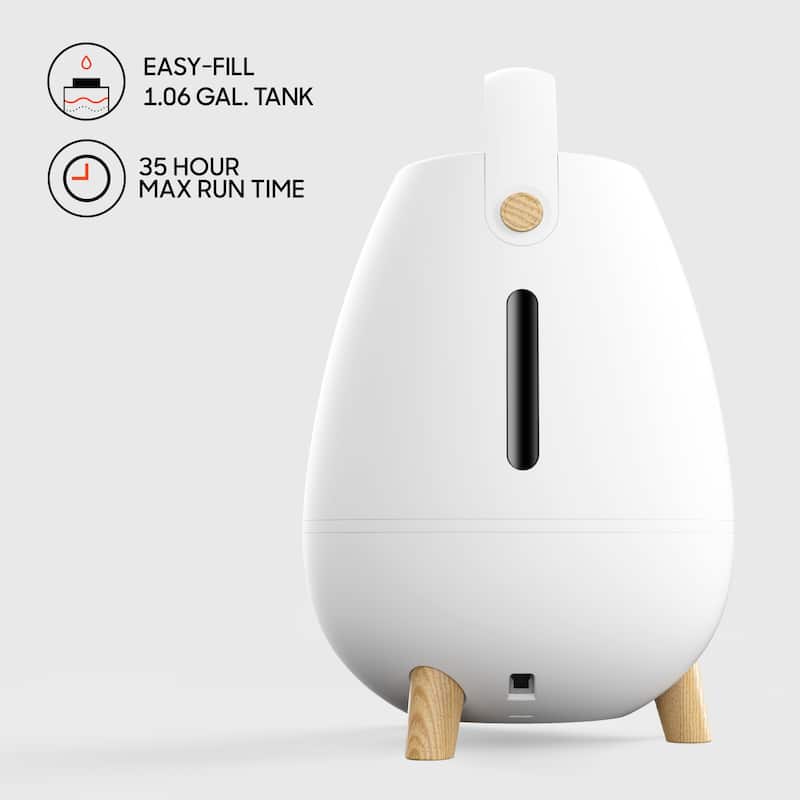 Mist 6 Ultrasonic Humidifier with Auto Shutoff and Remote - White