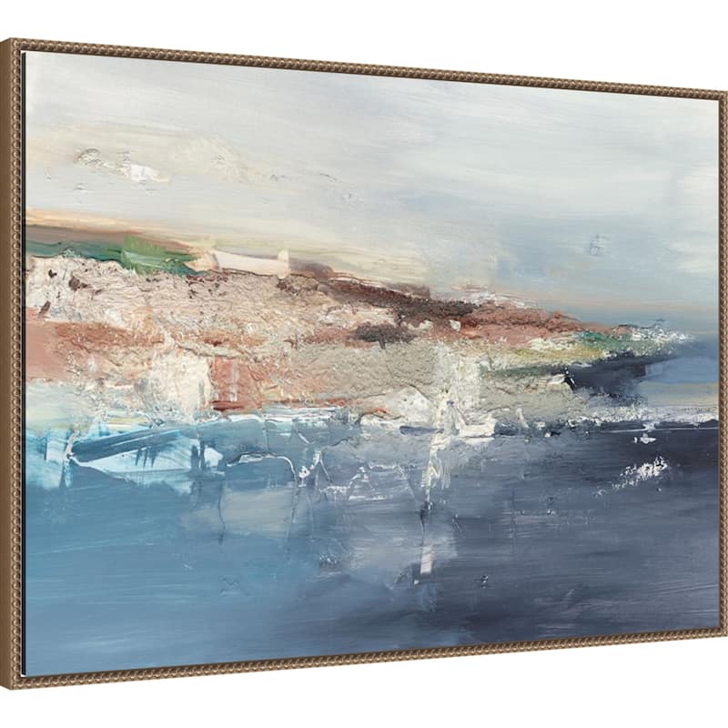 European Coastal Abstract No. 1 by Ethan Harper Framed Canvas Wall Art Print