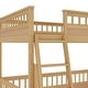 preview thumbnail 25 of 25, Full XL over Queen Bunk Bed with Ladder and Guardrails, Solid Pine Wood Frame