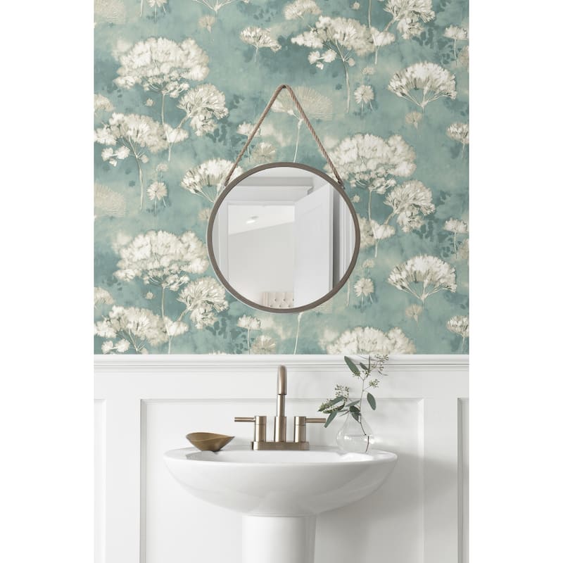 Seabrook Designs Templa Watercolor Dandelions Unpasted Wallpaper