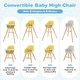 preview thumbnail 35 of 46, Costway 3 in 1 Convertible Wooden High Chair Toddler Feeding Chair - See Details