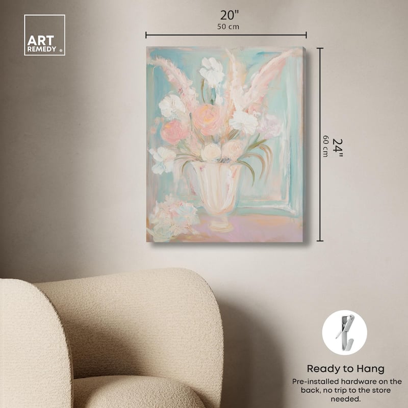 Still Life in Soft Hues II Canvas by Art Remedy, Gallery Wrapped