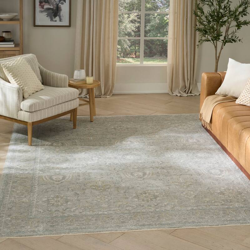Nourison Enriched Indoor only Grey Persian Area Rug