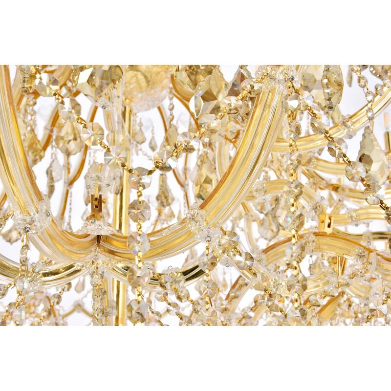 Elegant Lighting 2800G96-GT/RC Maria Theresa 87 Light 72" Wide Crystal