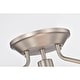 preview thumbnail 10 of 12, Merwin Matte Black Semi-Flush Ceiling Lamp 1-Light