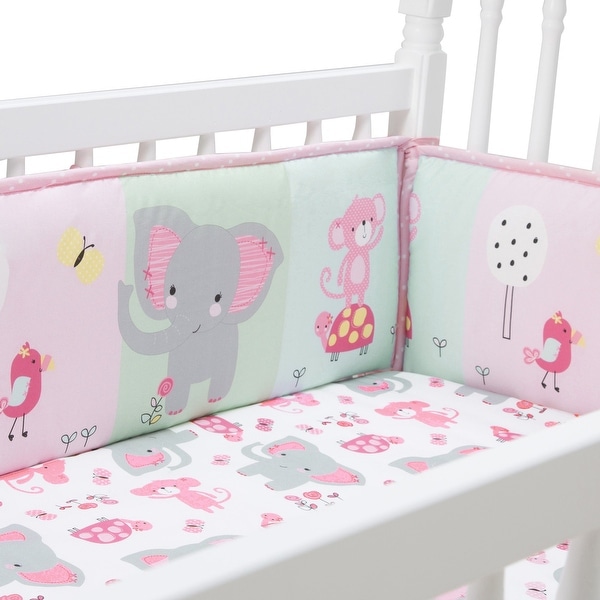 pink monkey crib bedding sets