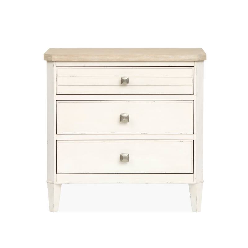 Salt Life Home Echo Isles Sea Pearl and Driftwood Drawer Nightstand