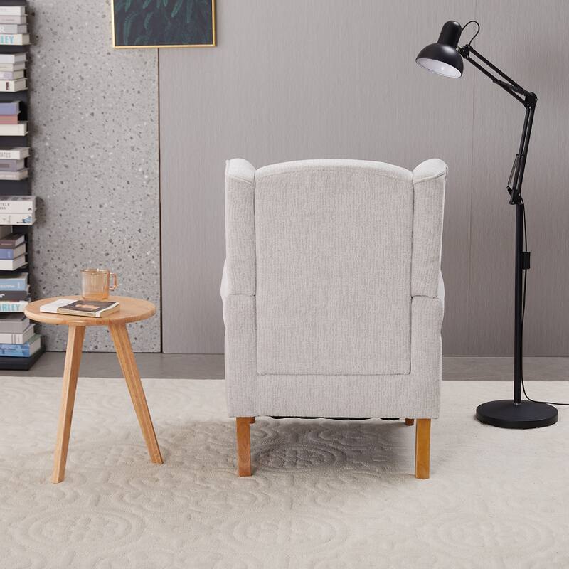 Arm Chairs Wingback Chairs with Solid Wood Coffee Table, Reading Chair