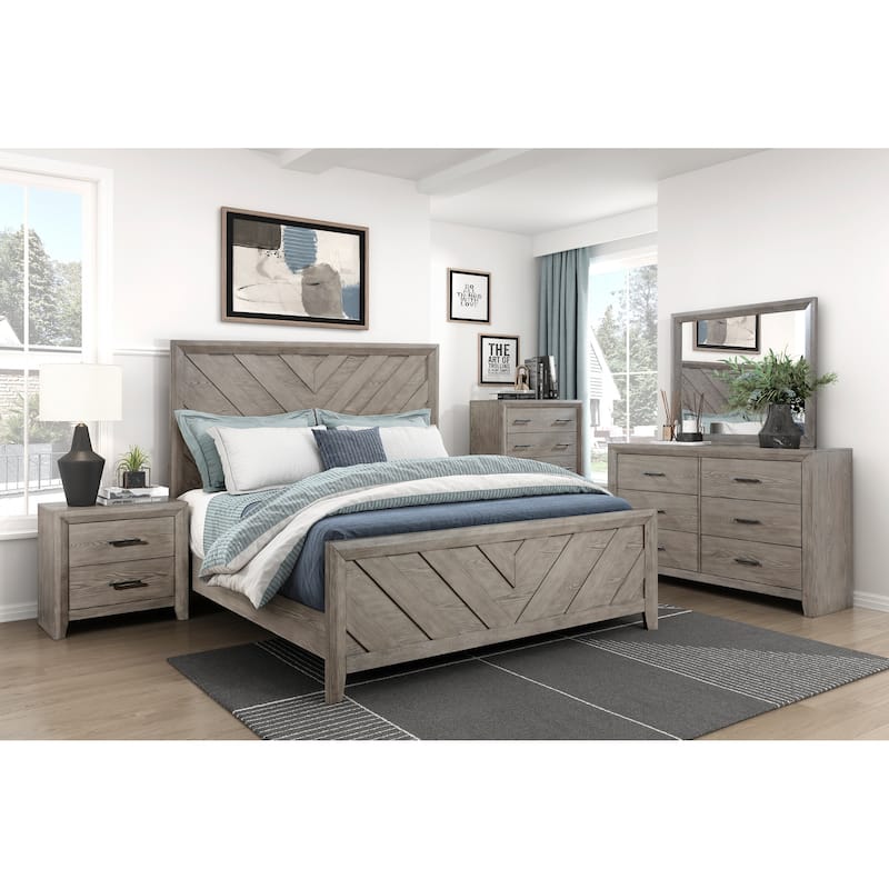 Modern Sleek 2-Drawers Nightstand