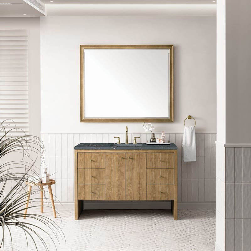 James Martin Vanities 435-V48-3PBL Hudson 48" Single Basin Wood Vanity