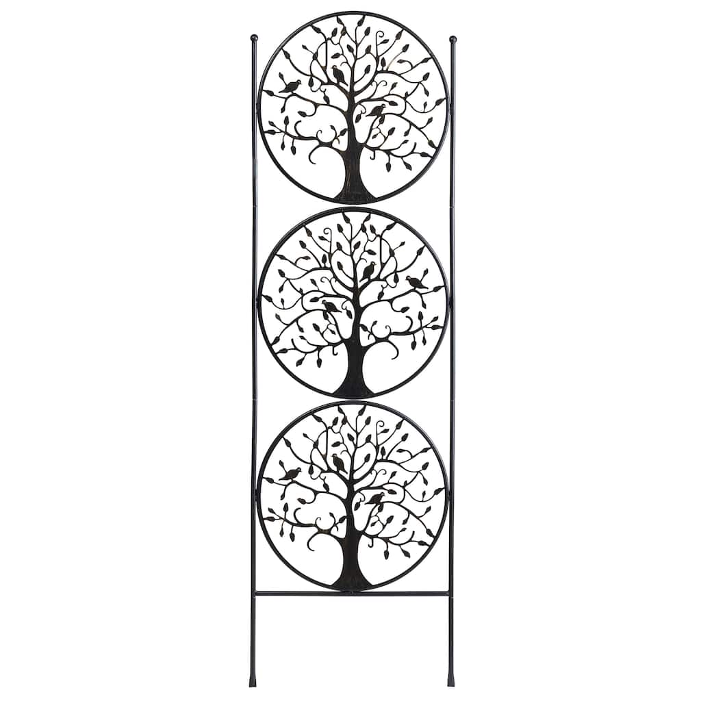 80 in. Metal Tree of Life Trio Trellis