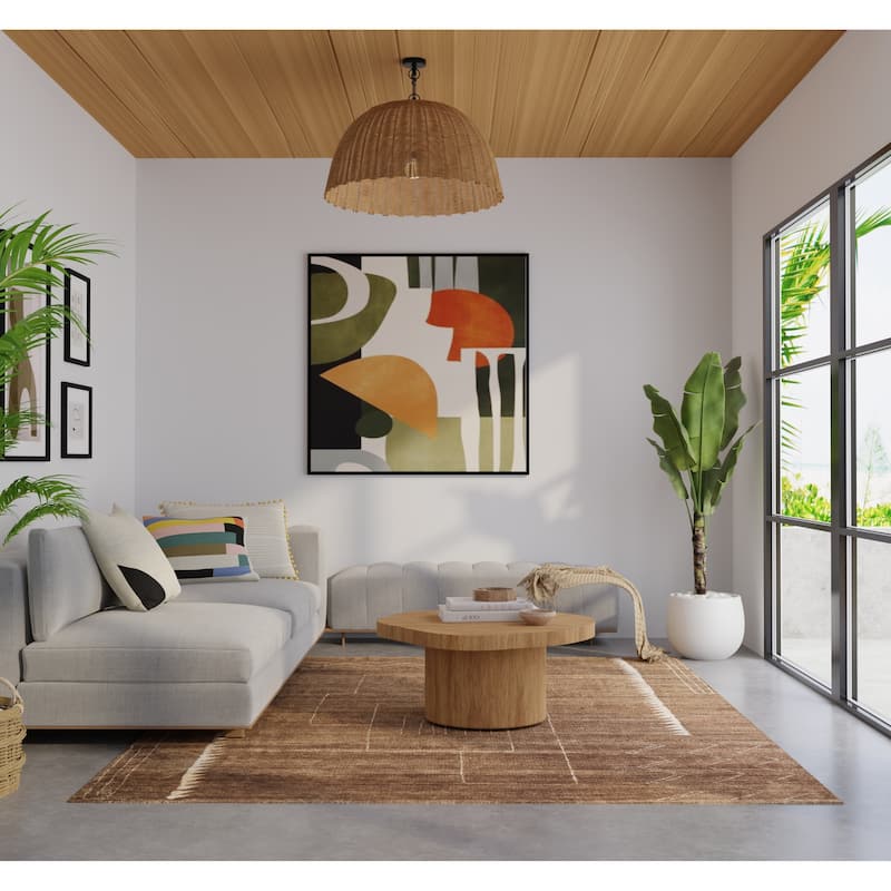 Grand Bazaar Fitzroy Hand Knotted Abstract Modern Area Rug