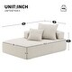 preview thumbnail 3 of 8, Modern Floor Couch Convertible Compressed Couch, Special-Shaped Frame for Oversized Modular U Shaped Sectional Sofa