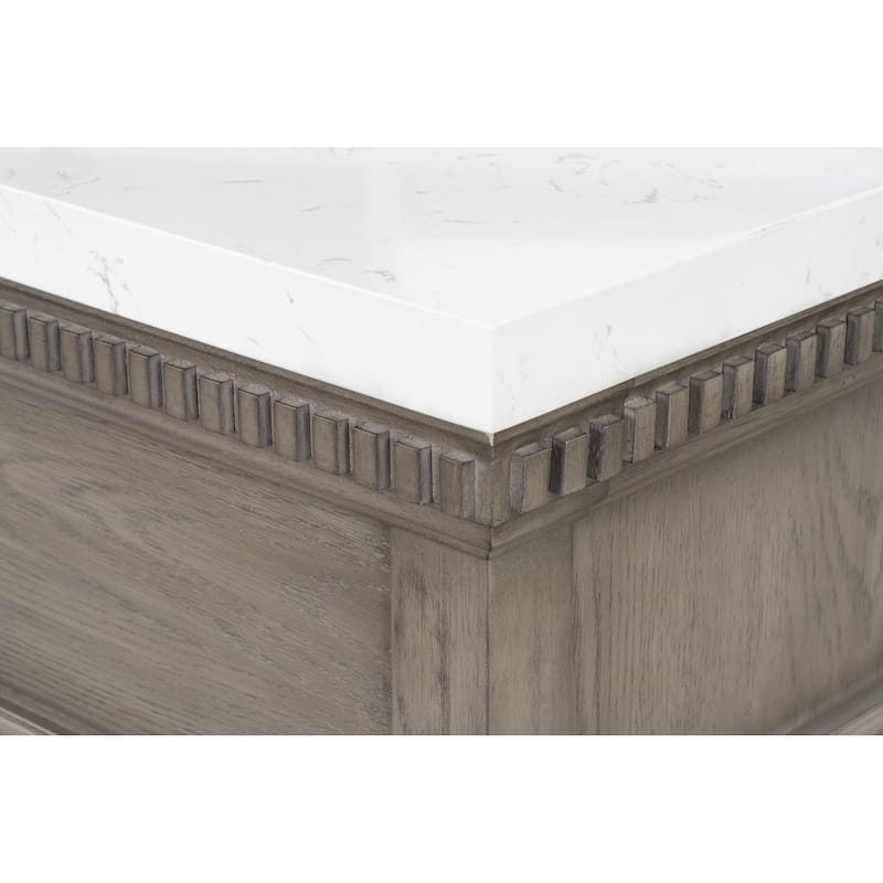 37'' Astoria Bathroom Vanity with Engineered Stone Top - 37 L x 22 D x 34 H