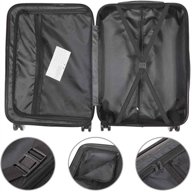 3 Piece Lightweight Luggage Set, Trunk Set Spinner Suitcase With TSA Lock 20" 24'' 28"