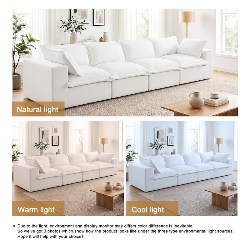 Comfy Cloud Couch Plush Modular Sectional Sofa For Living Room