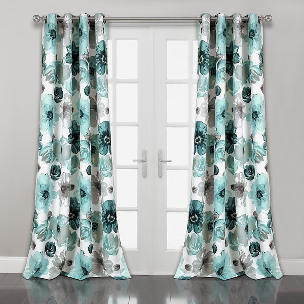 Lush Decor Leah Room Darkening Curtain Panel Pair - On Sale - Bed