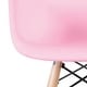 preview thumbnail 7 of 6, 2xhome Single Kids Toddler Chair Pink Modern Plastic Wood Natural Preschool Child Activity Daycare School Kitchen Desk Work