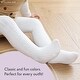preview thumbnail 3 of 4, CozyWay Cable Knit Cotton Leggings/Tights, 1 Pack, White