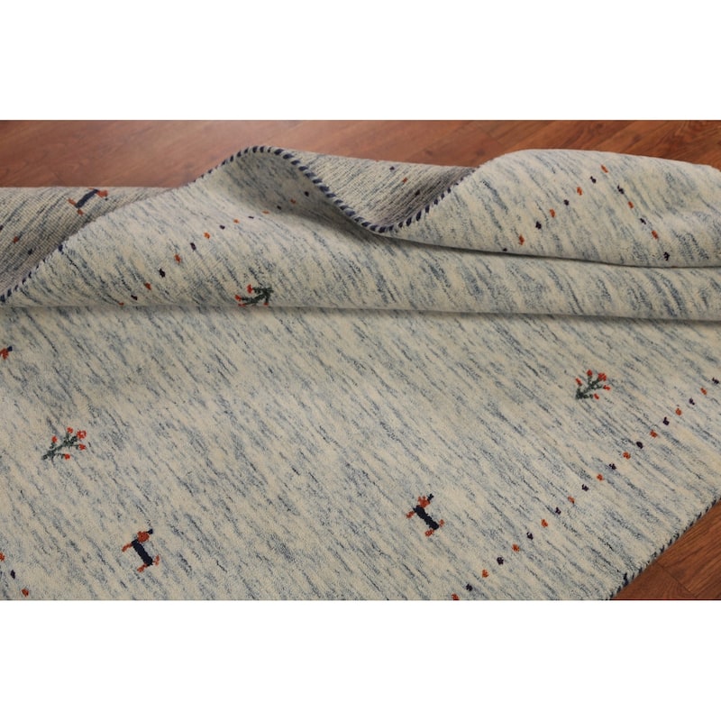 Little Animals Tribal Gabbeh Oriental Rug Handmade Wool Carpet - 3'11" x 5'9"