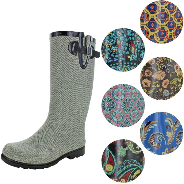 womens mid calf rain boots