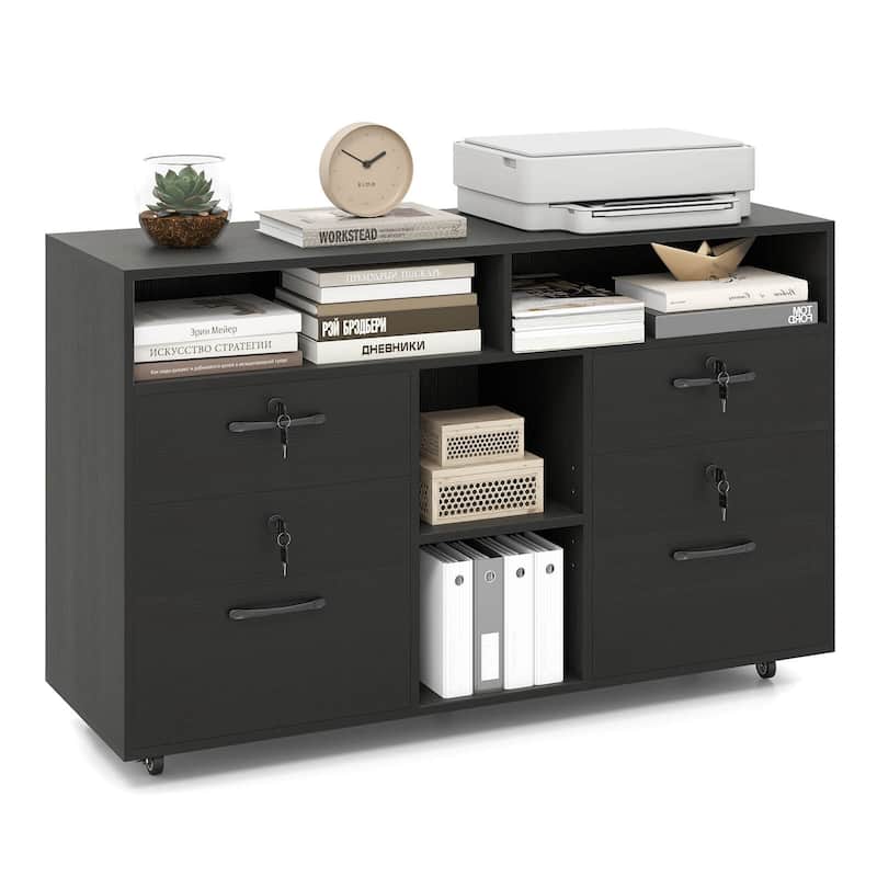 Costway File Cabinet with Lock 4 Drawers Fits Files A4/Letter Size - See Details
