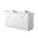 Option White / White Cultured Marble Top / Brushed Nickel