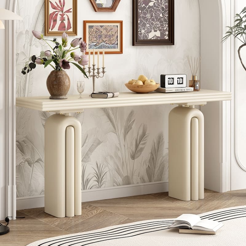 Chic,Elegant and Luxurious Acacia Veneer Console Table
