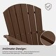 preview thumbnail 18 of 54, Set of 2 HDPE Adirondack Swivel Gliders, Outdoor Patio Chair Set