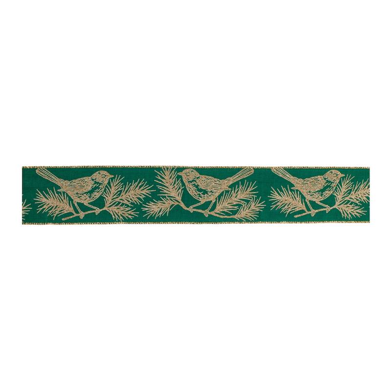 Chickadee Bird Pine Ribbon (Set of 2)