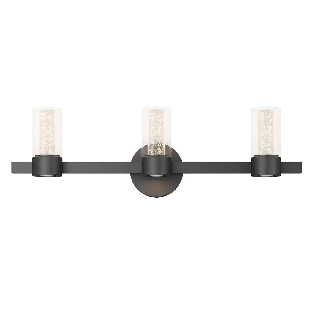 Artika Novello 3-Light Integrated LED Bathroom Vanity Light, Black