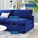preview thumbnail 46 of 74, Commix Down Filled Overstuffed Velvet 5-Piece Sectional Sofa