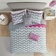 preview thumbnail 29 of 39, Elle Chevron 5-piece Comforter Set by Intelligent Design