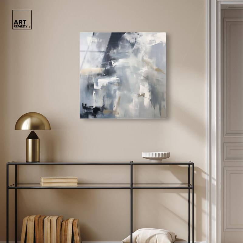 Contemplative Blues II Acrylic by Art Remedy, Ready to Hang