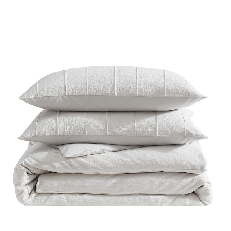 Vera Wang Woven Tucks Reversible Comforter Set