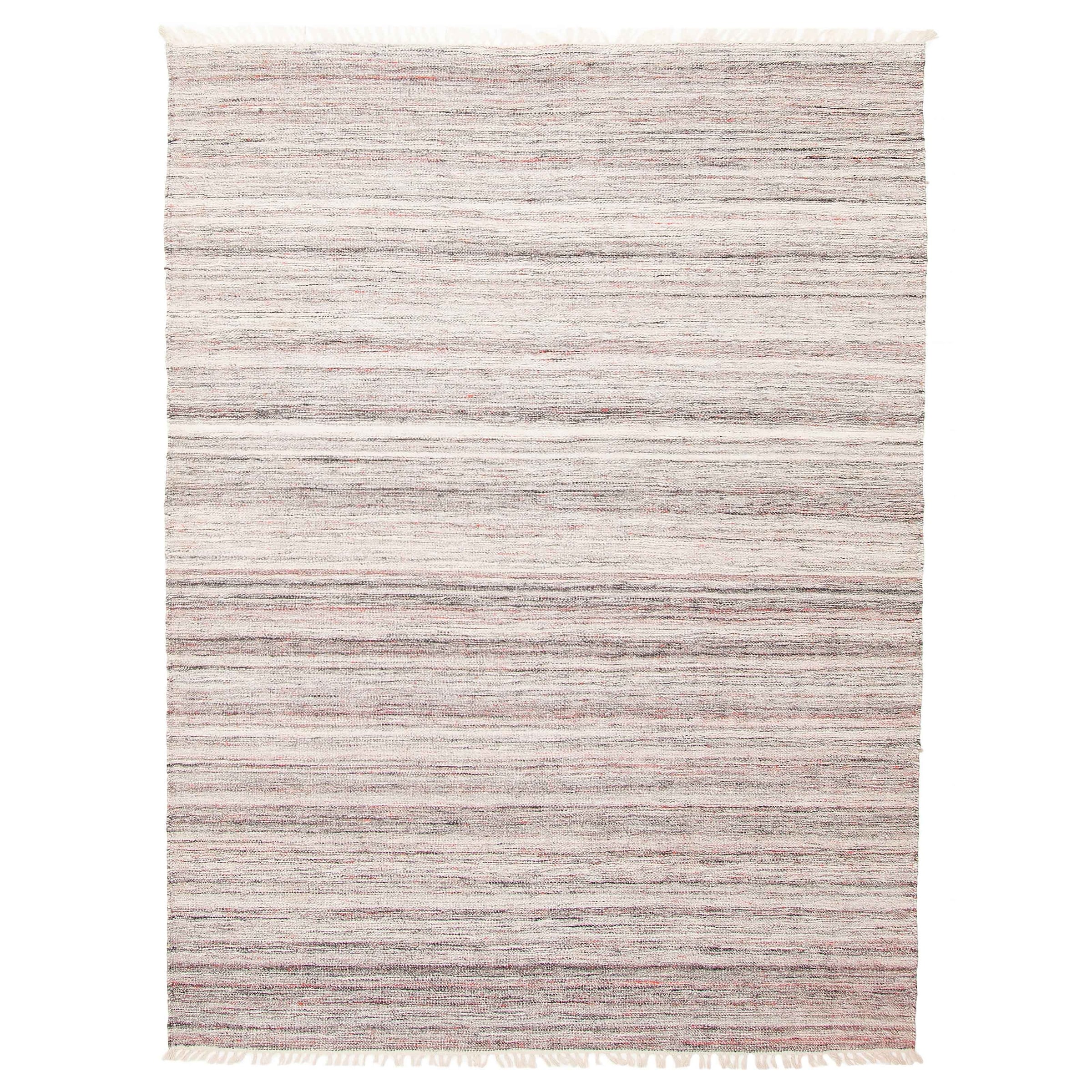 ECARPETGALLERY Flat-Weave Ankara FW Grey Wool Kilim - 5'3 x 7'7