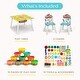preview thumbnail 5 of 3, Play-Doh Table and 2 Chair Set - includes 10-Pack of Assorted 1oz Play-Doh Cans