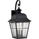 preview thumbnail 1 of 1, Millhouse 3-Light Outdoor Wall Lantern in Mystic Black