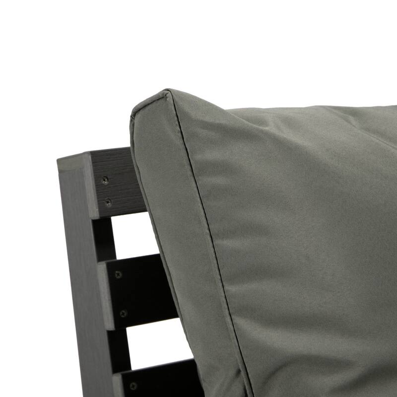 Alpine Modern Outdoor Upholstered Accent Chair - Lounge Armchair with Removable Cushions for Living Room