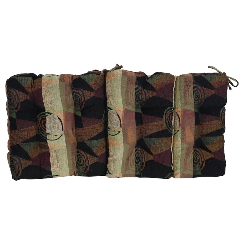 Jacquard Chenille Tufted Chair Cushion