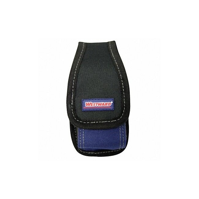 Westward Cell Phone Holder: 600 Denier Polyester, Black and Blue 5MZR8 - 1 Each